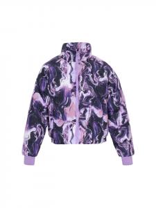 Женская куртка фиолетового цвета с разноцветными вставками myMO ATHLSR