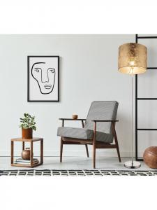 Напольная лампа "AMY" серебристого цвета