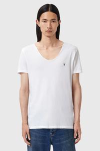 Хлопковая футболка TONIC Allsaints, белый