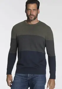 Свитер с круглым вырезом Man's World и полосками, синий