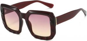 Винтажные роскошные солнцезащитные очки Y2K для женщин и мужчин, панк-стиль, популярные, для активного отдыха, защита от УФ-излучения UV400, модные, модель 5687 Melrose, Red