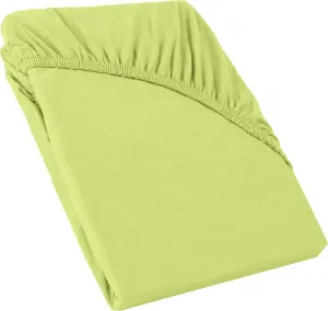 Простыня на резинке Relax 180x200-200x220, цвет яблочно-зеленый, хлопок Мако 160 г/м² CelinaTex