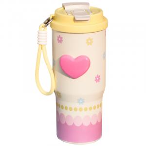 Термостаканы 750 мл KAWASIMAYA, 750Ml Floral Puppy Ice King Cup (With Handle)
