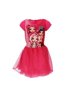 Детское платье Rainbow High, изготовленное из 100% полиэстера для максимального комфорта, красного цвета