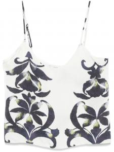 Forte Forte топ с цветочным принтом, белый