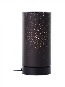Настольная лампа, 24 см, E27, световой эффект. Цвет: черный матовый. Brilliant