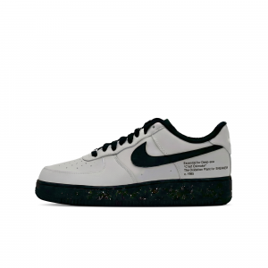 Nike Кроссовки Air Force 1 Abrasion Resistant Height Increasing Low top Skateboard Shoes Unisex Black Gray