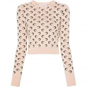 Джемпер жаккард Crescent Moon Marine Serre, светло-коричневый