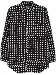 Рубашка Filip Pagowski в горох Black Comme Des Garçons, черный