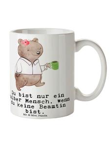 Кружка для госслужащего, сердце с надписью белого цвета Mr. & Mrs. Panda