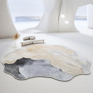 AOVOC Ковер 140х200 см для гостиной/спальни в стиле wabi-sabi, современный, светлый, модель Monjaga (Second Generation) - Irregular - 01