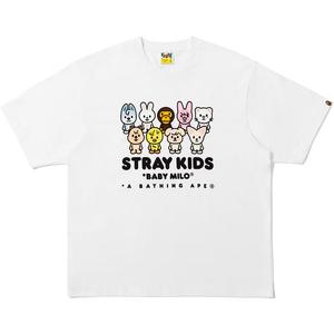 Футболка Unisex Stray Kids Collaboration FW25 A BATHING APE, белый