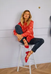 Рубашка crbeatrice Cream, Red Flower