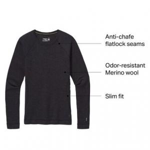 Классический базовый слой Thermal Merino Crew женский Smartwool, цвет Charcoal Heather