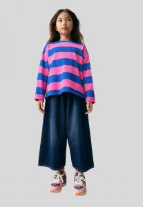 Топ Next Long sleeved top, Pink Blue Stripe/Blue