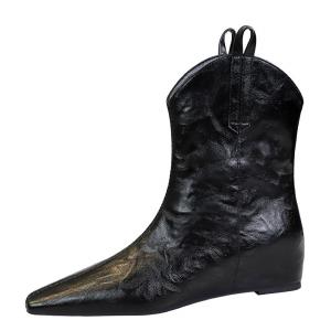 Ботильоны женские 0,5 см Bamiti, Black