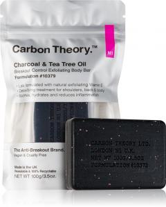 Очищающий скраб для тела с древесным углем и маслом чайного дерева для проблемной и жирной кожи Carbon Theory, 100 гр
