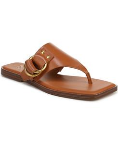 Женские сандалии-вьетнамки Mavie с открытым носком Franco Sarto, Caramel Brown Leather