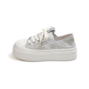 Скользоустойчивые износостойкие низкие скейтерские туфли для женщин Shougu, золото