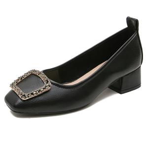 TATAYA Женские повседневные туфли на один каблук черные, цвет Black