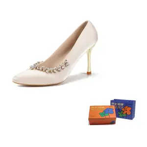 WOXXXN Женские туфли на высоком каблуке шампань голд с каблуком 8 см, цвет Champagne Gold 8CM