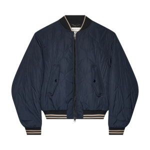 Куртка Dries Van Noten Padded Bomber 'Navy', синий