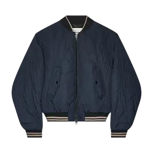 Куртка Dries Van Noten Padded Bomber 'Navy', синий