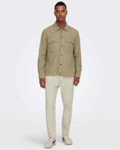 Мужские льняные брюки Only & Sons, бежевый