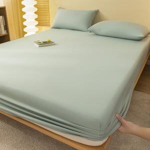 Yalu Простыня на резинке 90x200 см, 2 наволочки, цвет Dark Green JC