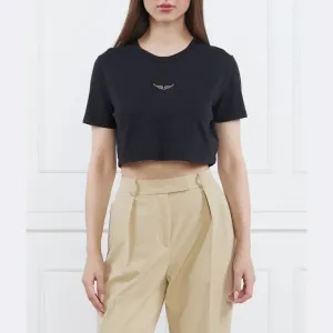 Укороченная футболка Carly Wings Zadig&Voltaire, черный