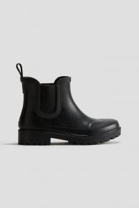 Резиновые сапоги на флисовой подкладке H&M, черный