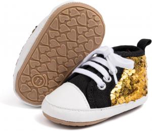 Детские кроссовки Babelvit для мальчиков и девочек с мягкой подошвой, высокие на шнуровке, унисекс, ботинки для малышей, новорожденных, первые ходунки, обувь для первого шага, 02 Ba/Black