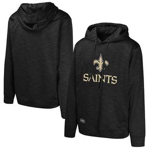 Мужская черная толстовка с капюшоном New Orleans Saints Streak Fleece Outerstuff