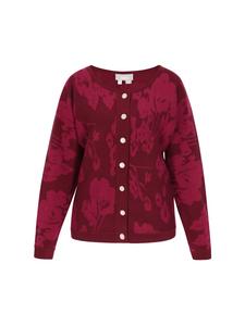 Женский кардиган бордового цвета Usha