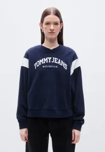 Толстовка свободного кроя с контрастной вышивкой логотипа Tommy Jeans, Dark Night Navy