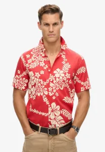 Гавайская рубашка прямого кроя Superdry & Co, Surf School Red