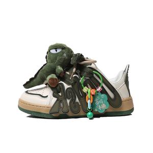 Кроссовки BURCOME Skateboarding Shoes Unisex Low-top Green, зеленый