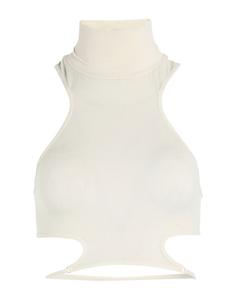 Кроп-топ Andreādamo, кремовый