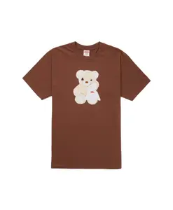 Футболка с изображением медведя Supreme, коричневый