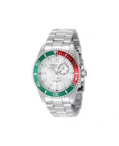 Мужские кварцевые многофункциональные часы для дайвинга 49276 с серебристым циферблатом Invicta, silver