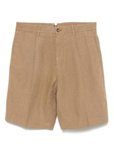 Льняные шорты Dell'oglio, коричневый