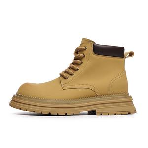 LUOMAIKE Короткие мужские ботинки Martin 5 см, желтые