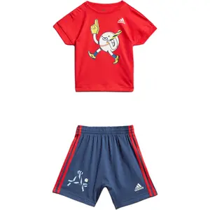 Adidas Повседневный спортивный костюм красно-синий для малышей