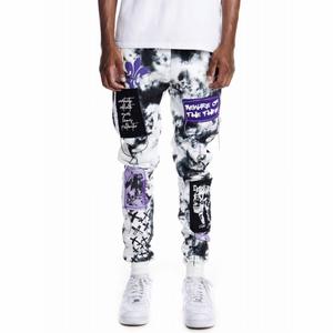 Мужские готические модные флисовые джоггеры в цвете Cloud Black Smoke Rise