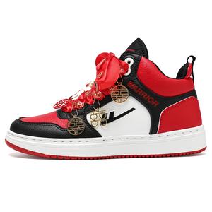 WARRIOR Бордо красные нескользящие износостойкие мид-топ скейтборд обувь unisex