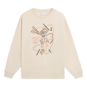 Толстовка из флиса с рисунком Li-Ning, бежевый