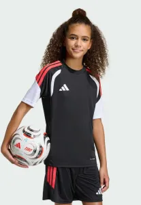 Спортивная футболка унисекс tiro league Adidas Performance, Black Semi Lucid Red