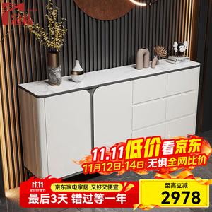 Guansi Комод 160х40х85 см для гостиной и спальни из массива дерева, светлый люкс, белый, с установкой