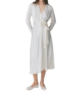 Платье Meryl Satin миди Ghost London, белый