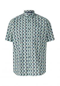 Рубашка на пуговицах классического кроя s.Oliver, Green